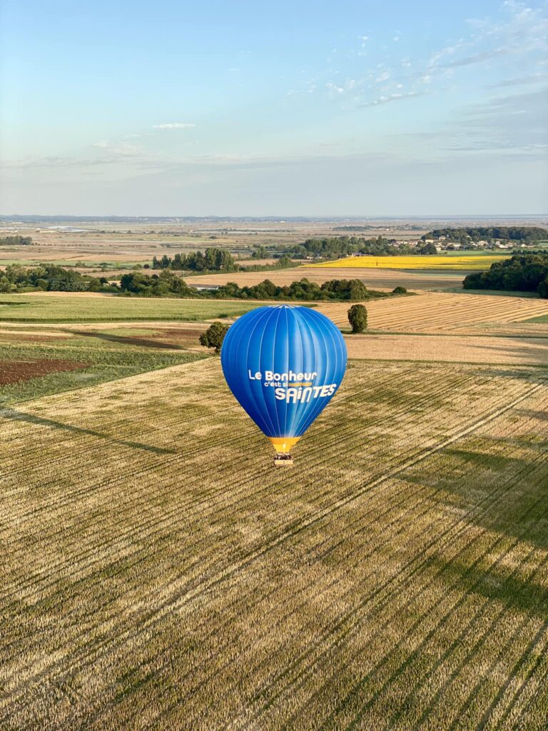 Envol Montgolfière - Ballon Le Bonheur c'est si Saintes