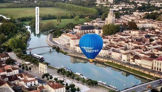 Envol Montgolfière - Ballon Le Bonheur c'est si Saintes