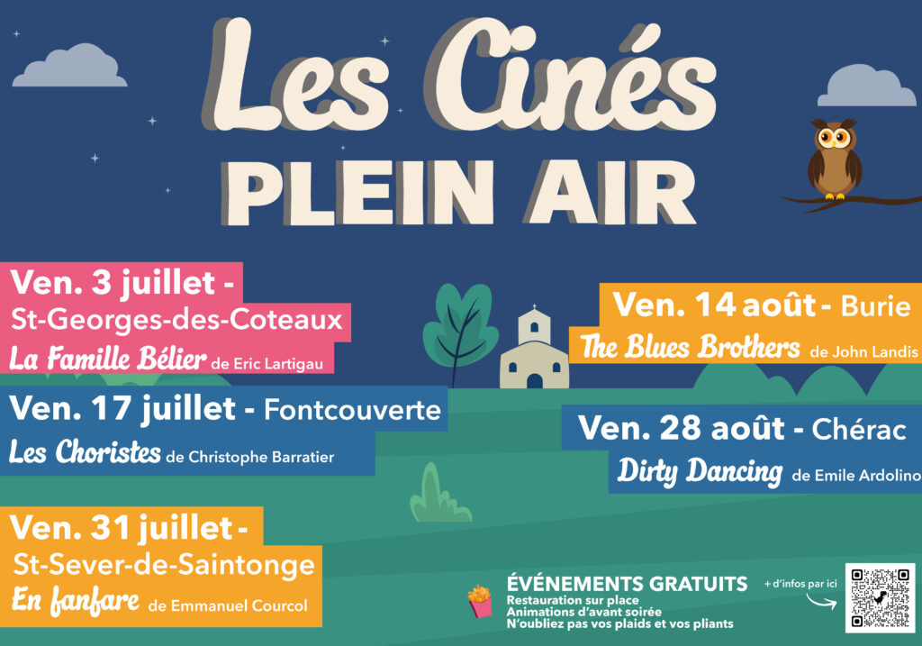 Cinés Plein Air 2026 affiche