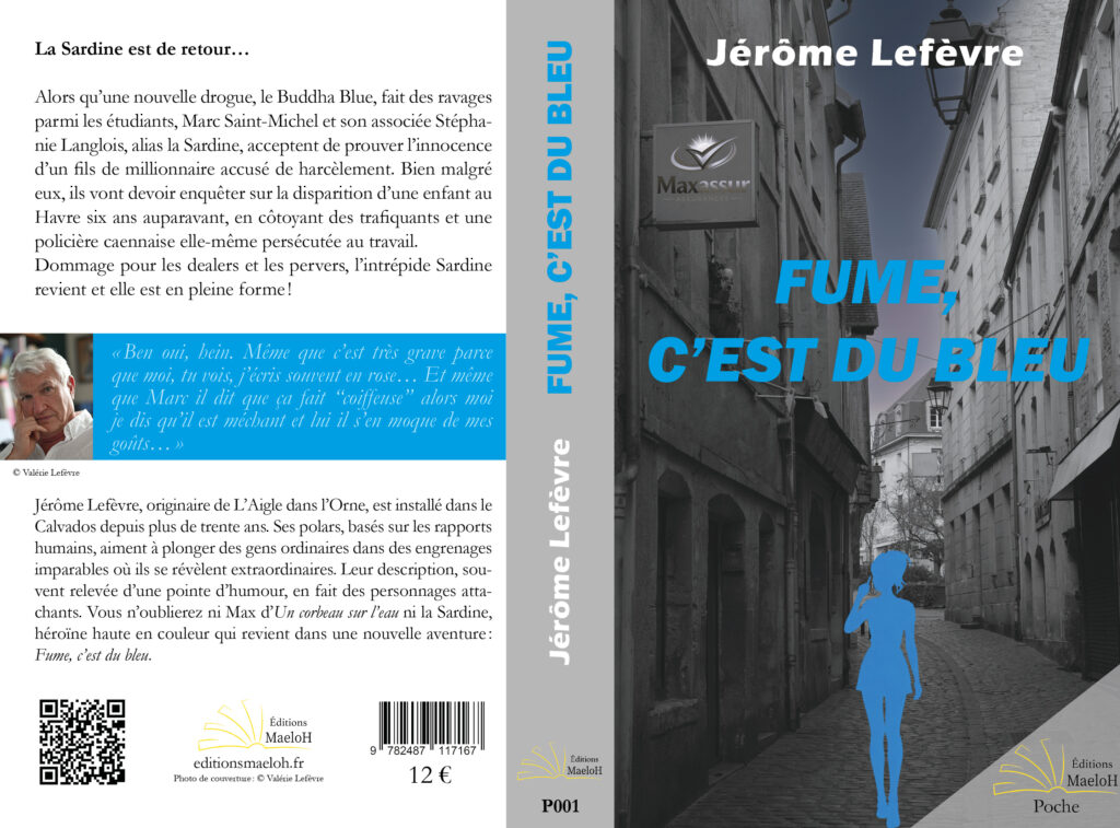 Couverture Fume, c'est du bleu - Editions MaeloH